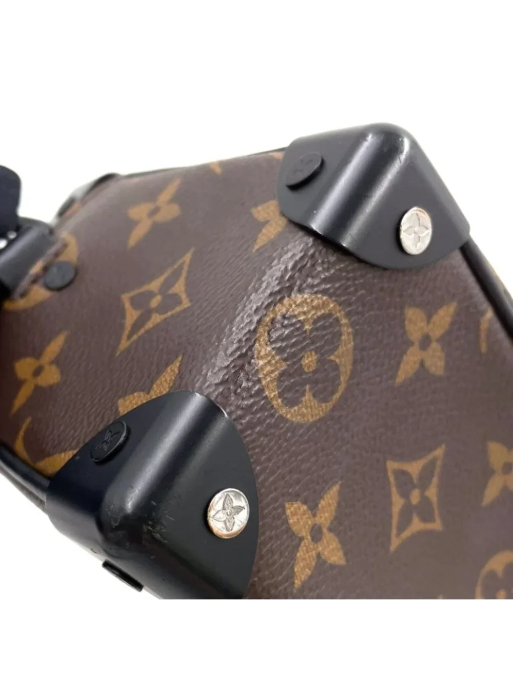 Louis Vuitton Mini Soft Trunk Monogram Eclipse Leather Brown Black